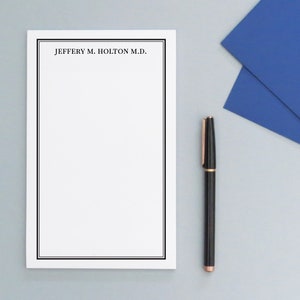 Personalizowany notatnik dla mężczyzn Personalizowany notatnik dla kobiet, notatniki z imionami, spersonalizowany papier listowy dla mężczyzn Notatnik dla lekarzy NP127