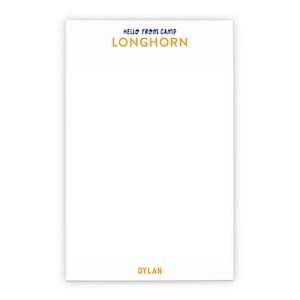 Papel de carta personalizado para campamentos, papelería para niños y campamentos, set de papelería con sobres para campamentos de verano, NP484