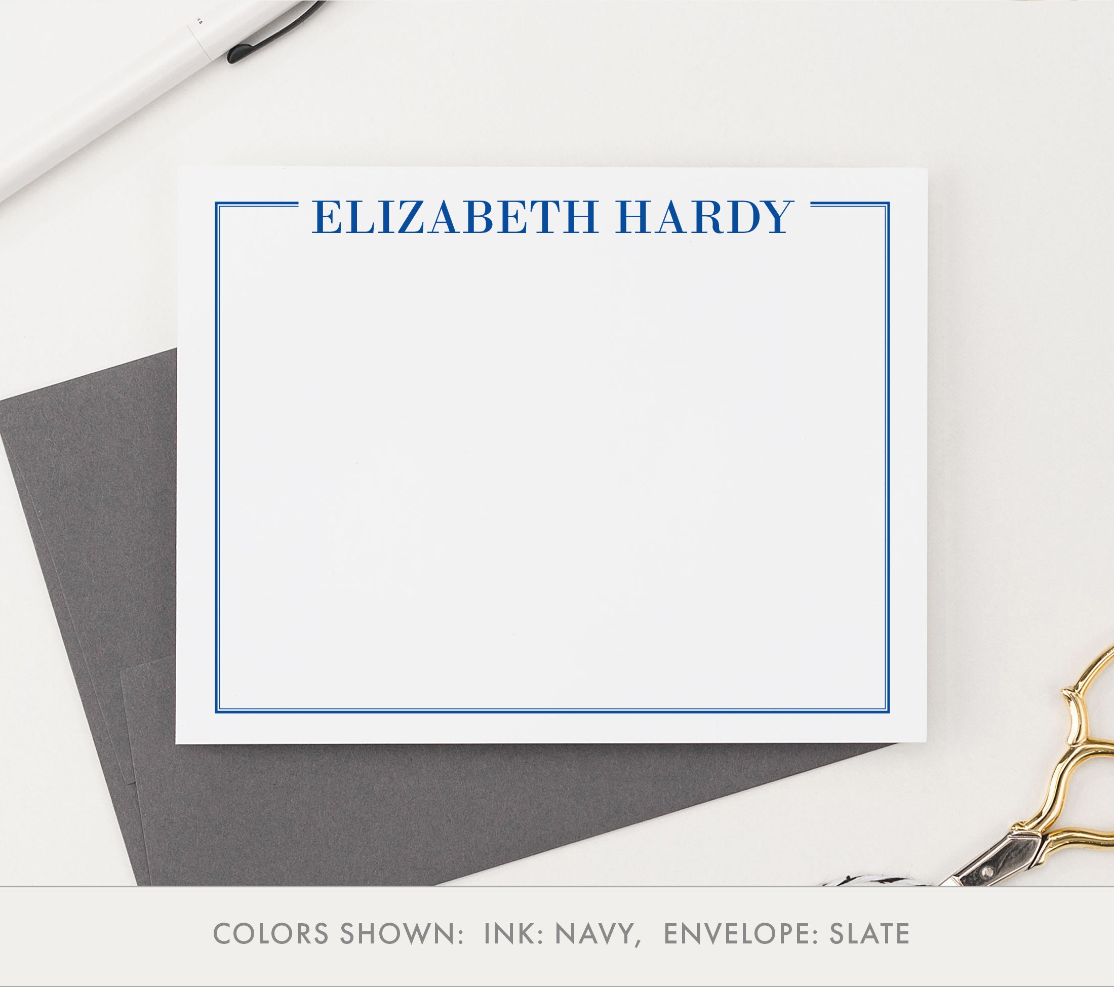 Personalized Stationery for Men Customized Thank You Note Cards, Custom ...