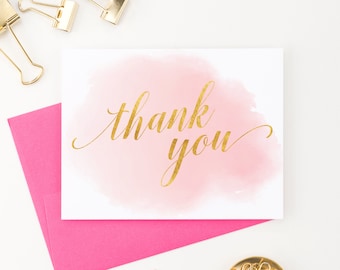 Water Color Thank You Cards for Women Thank You Cards Watercolor Thank You Notes, Baby Shower Thank You Note, Nurse Thank You Card, TY052