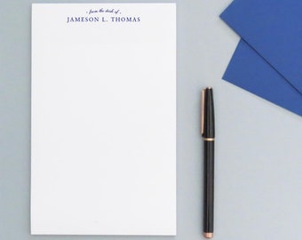 Personalized Professional Notepads for Women and Men, From The Desk Of Writing Paper Set, Simple Business Note Pad for Adults, Classic NP300