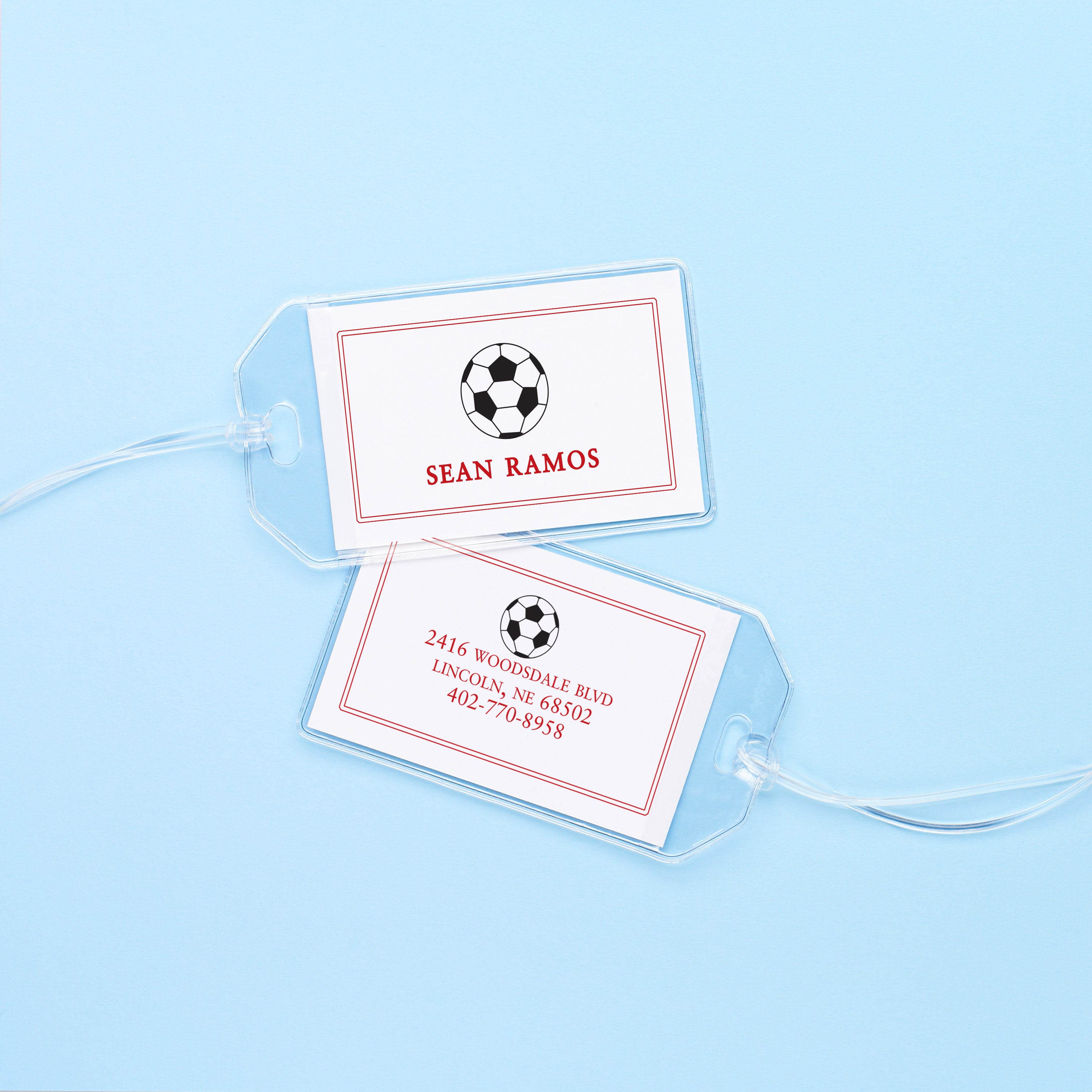 Personalized Soccer Bag Tags Custom 