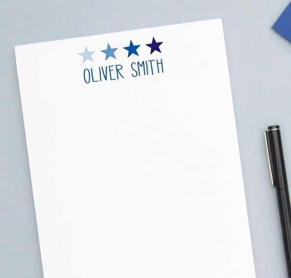 Notepad for Men Personalized Name Notepad Stationery Custom Boy Notepad Business Stationery Simple Notepad Personalized Notepad Boys
