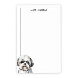 Shih Tzu Notatnik Personalizowany, Wybierz Rasę Swojego Psa, Niestandardowe Notatniki Zwierząt Z Imieniem, Zestaw Listów Papeterii Dla Zwierząt, Prezent Dla Psów, NP412cc