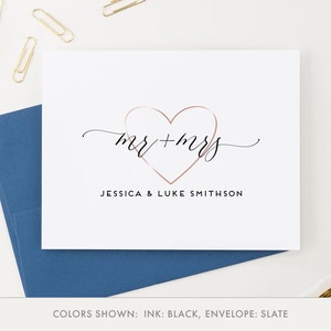 Mr and Mrs Stationary, Couples Stationary Personalized Wedding Thank ...