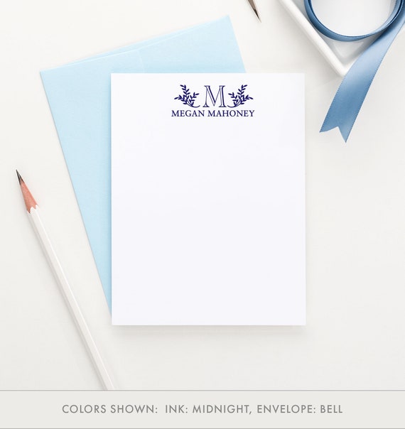 personalized monogram stationery personalized