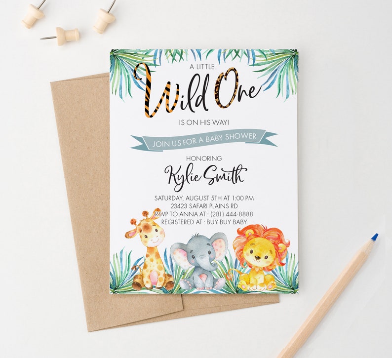 Safari Baby Shower Invite Safari Baby Shower Invitation Boy Etsy Safari Baby Shower Invite Safari Baby Shower Invitation Boy Etsy