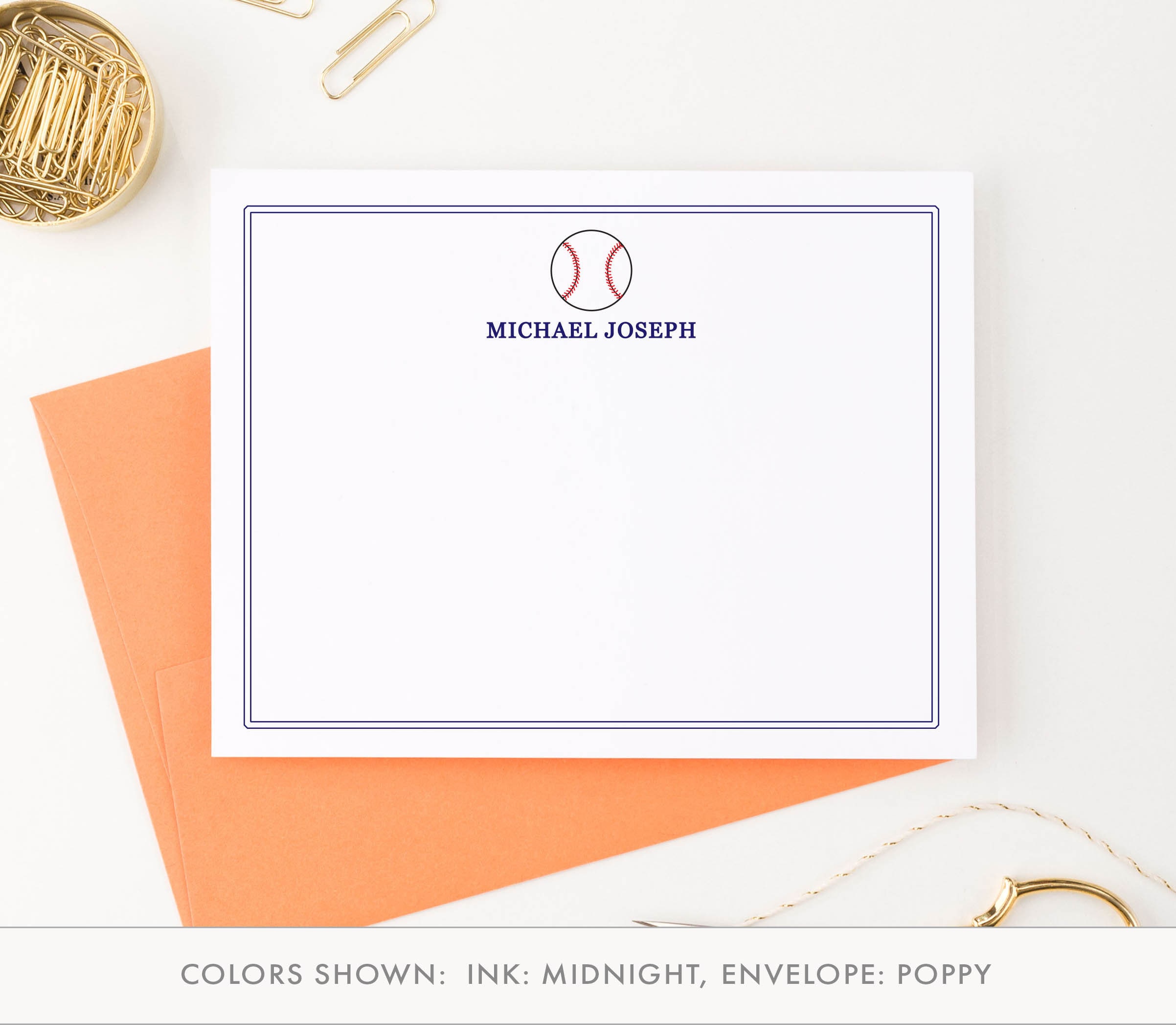 Personalized Stationery for Boys Baseball Stationery Boys | Etsy