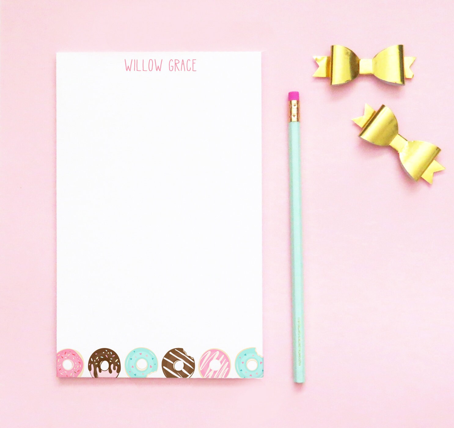 Personalized Stationary Set for Girls Personalized Name Thank You