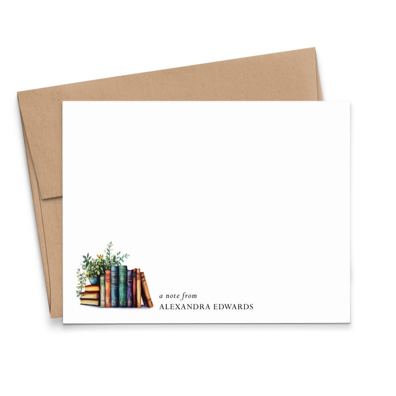 Stationary Bookish - Etsy
