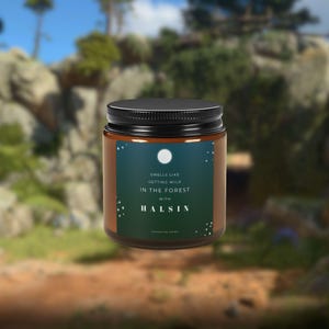 Baldur&#39;s Gate 3 Inspired 4oz Soy Candle, Amber Jar Candle perfect Gamer Gift, D&D Decor, Frisky Candle featuring | Halsin