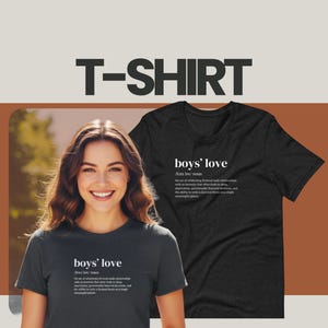 Boys&#39; Love Definition T-Shirt: BL Fandom K-Drama Tee