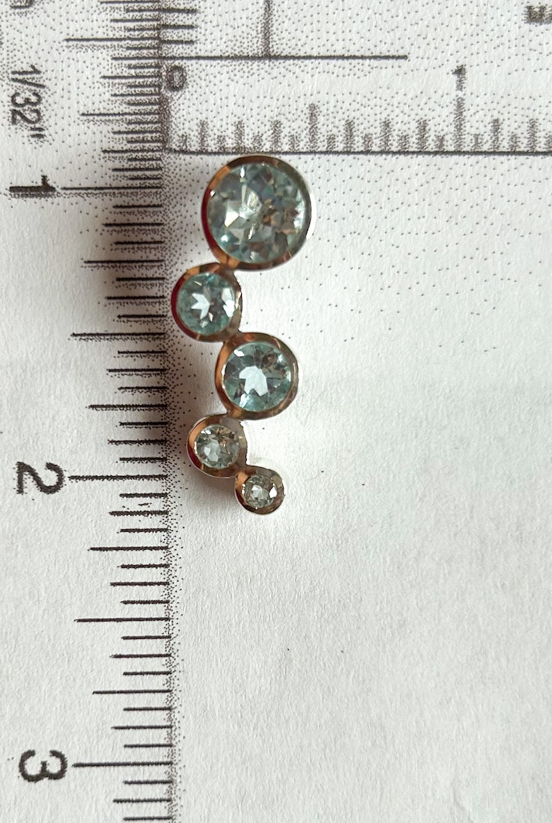 Garnet 5 stone Bubble Pendant, Sterling Silver Jewelry, January Birthstone, Leo image 6