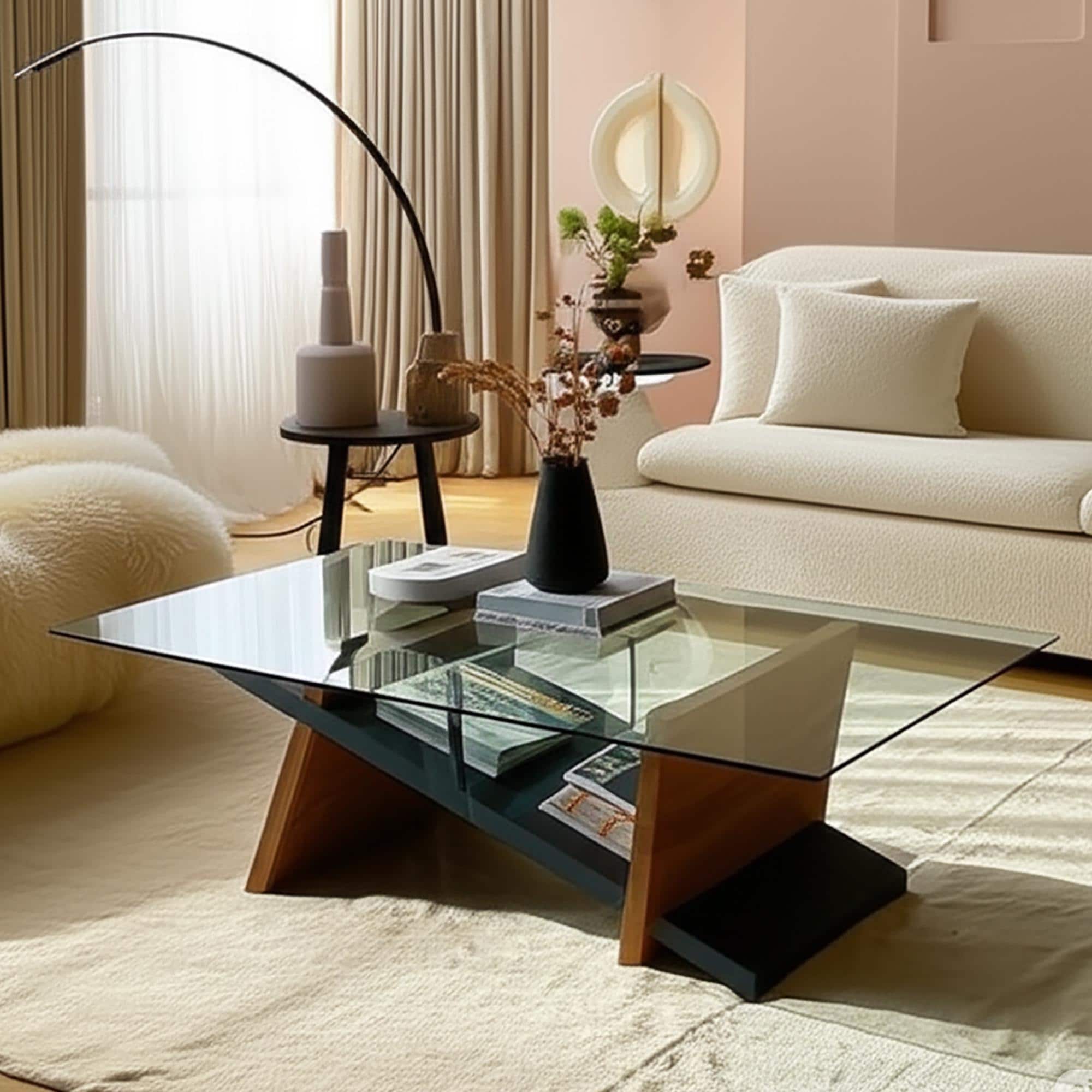 Mid Century Coffee Table Glass - Etsy Canada