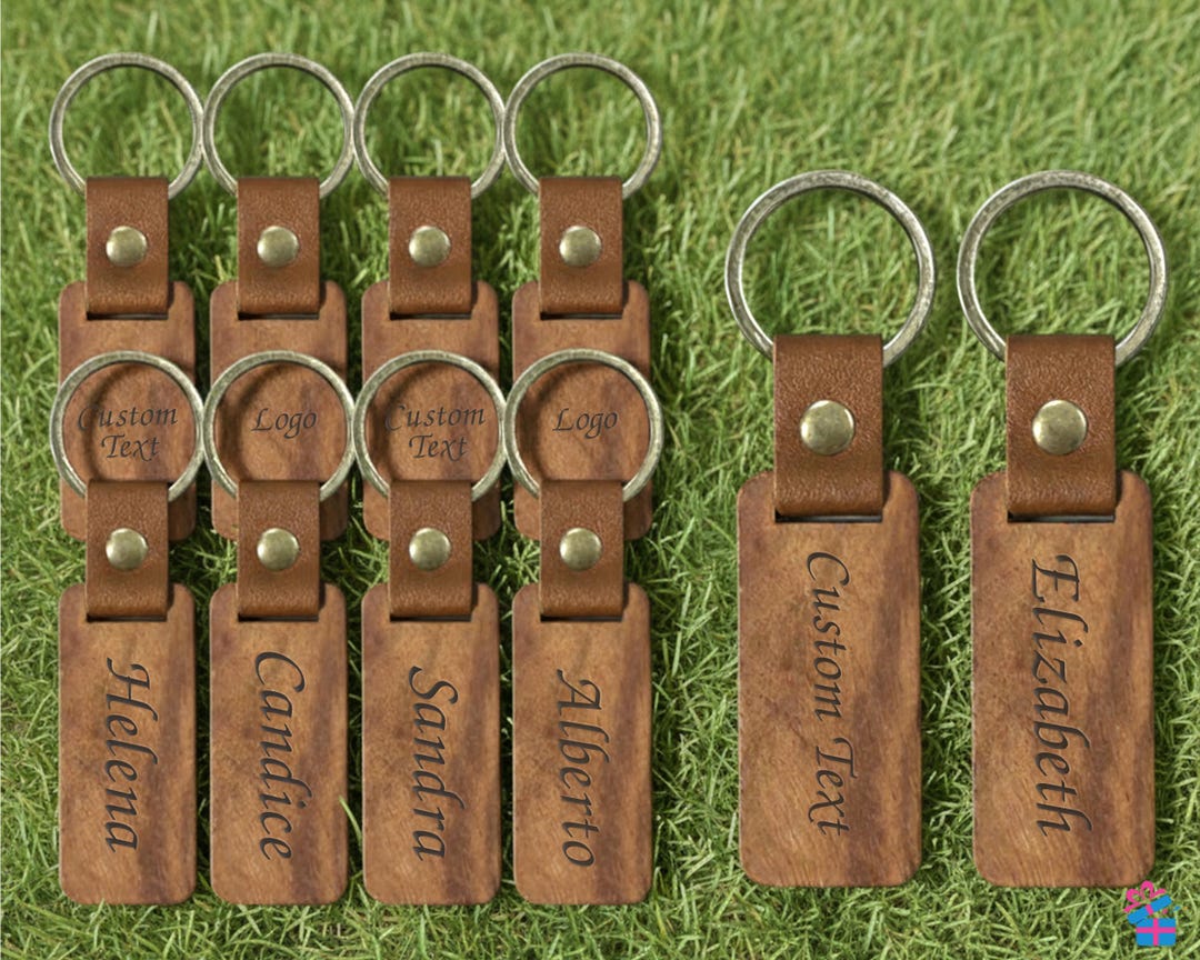 Custom Wood Key Chain - Personalized Wooden Keychain - Engraved ...