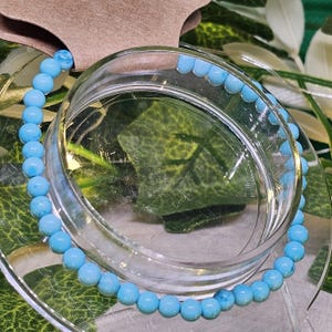 Turquoise Crystal Beaded Bracelet | Handmade Healing Jewellery for Protection and Calm