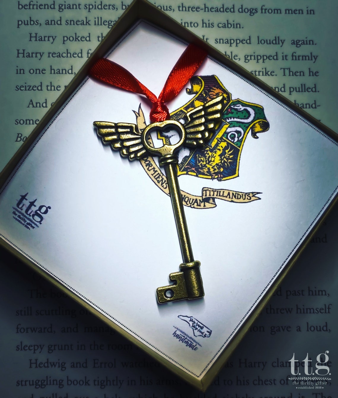 Winged Key Harry Potter Ornament Brass Flying Key Etsy