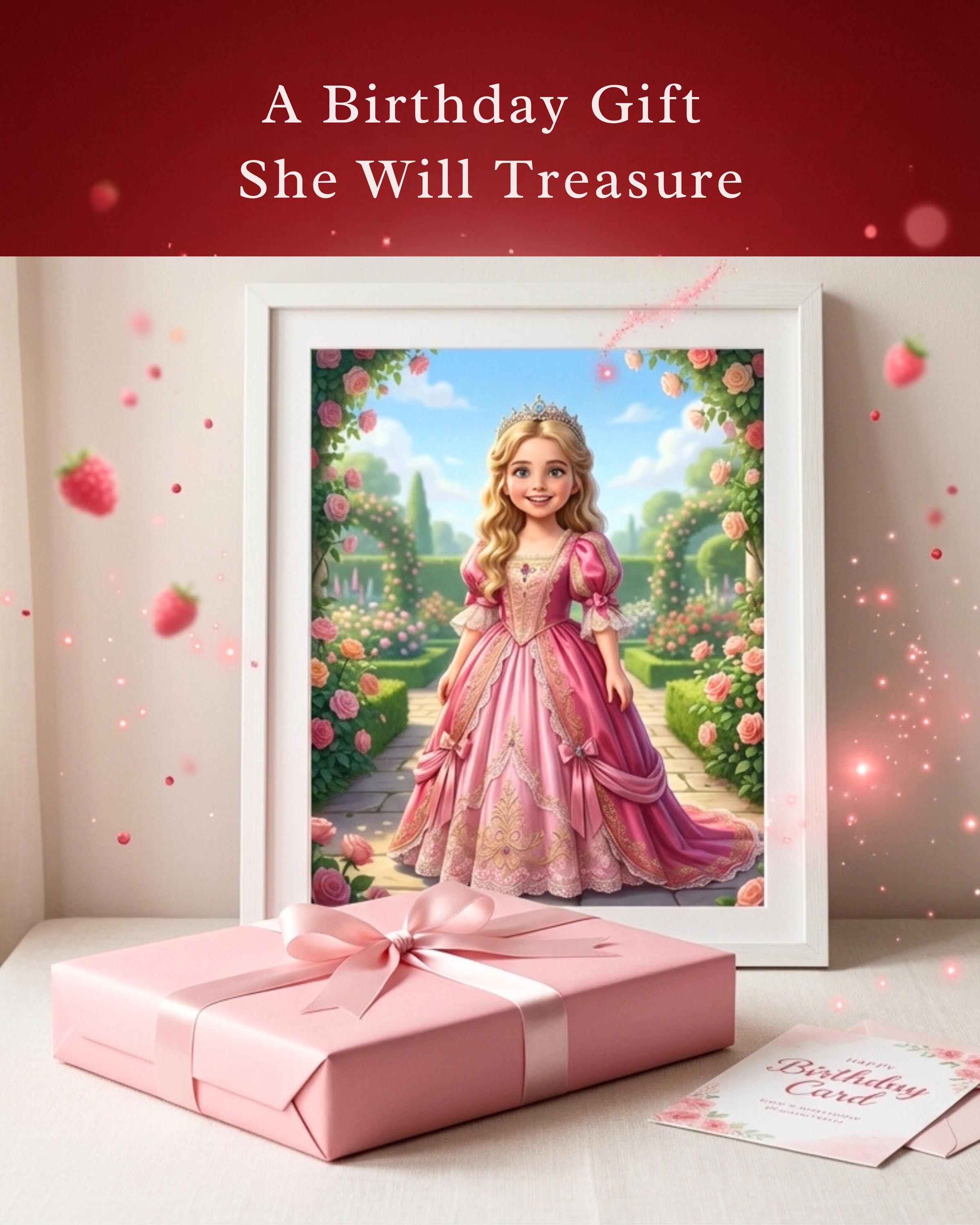 Personalized Princess Story Book + Matching Princess Poster PDF - Etsy