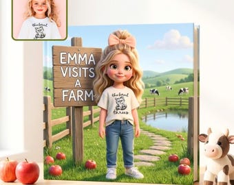 Toddler Gift 2 Year Old Birthday Book Custom Name Farm Adventure Photo Personalized Storybook 3 Year Old Birthday Gift Idea For Kids