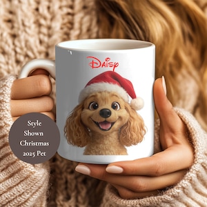 Disney Dog and Pixar Style Custom Cartoon Pet Portrait Mug from Photo, Pet Photo on Cup/Mug , Pet Loss Memorial Gift, Stocking Stuffer 2025
