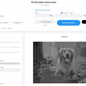 Perforationsgenerator: Verwandeln Sie Ihre Fotos in Sekundenschnelle in einzigartige Muster!