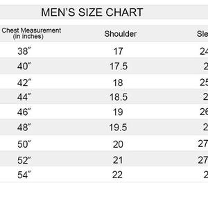 The second image features the detailed size chart for the Men’s Crocodile Leather Jacket, allowing buyers to select the right fit with ease. The chart ensures accurate body measurement matching, reducing size issues and helping customers find their ideal jacket. Whether buying for biker wear, exotic luxury fashion, or a statement wardrobe piece, this chart provides confidence in selecting the correct size for maximum comfort, style, and perfect fit.