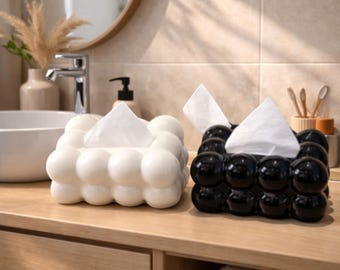 Modern Acrylic Tissue Box Cover, Minimalist Tissue Holder, Luxury Napkin Box for Living Room Bathroom Desk, Aesthetic Tissue Storage