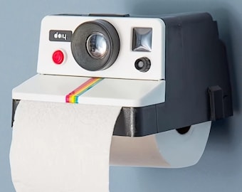 Retro Camera Tissue Box – Creative Toilet Paper Holder for Bathroom | Unique Home Decor Paper Dispenser for Desk | Living Room | Bedroom Use