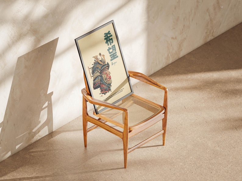 Stampa Su Tela Con Samurai Giapponese E Le 7 Virtù Del Bushido – Poster Ispirazionale Con Cornice, 30,5x40,6 Cm – Decorazione Da Parete Per Ufficio E Camera Da Letto - 3