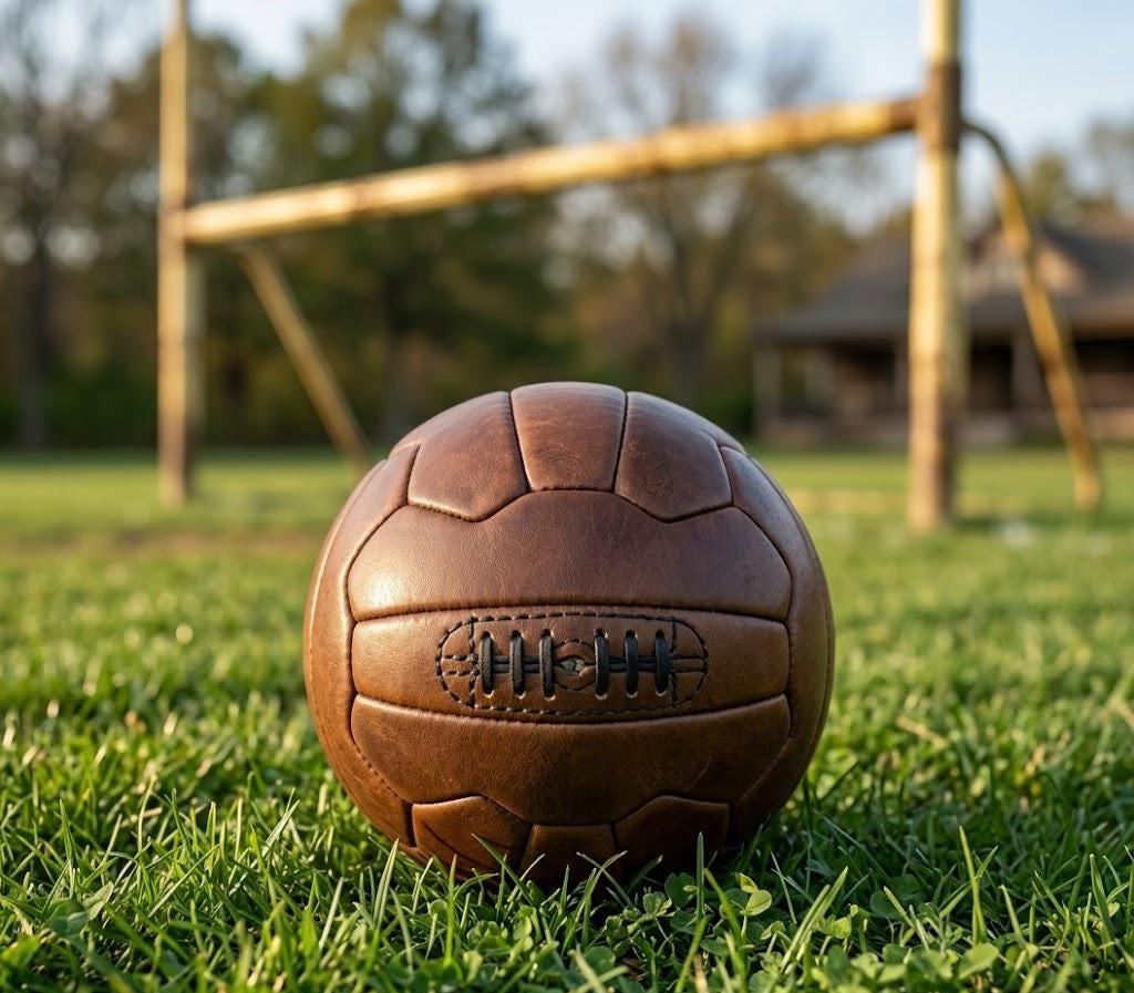 The Heritage Eleven: Hand-stitched Vintage Leather Football