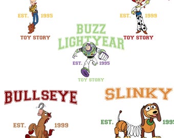Toy Story Characters PNG Clipart Bundle (Digital Download)