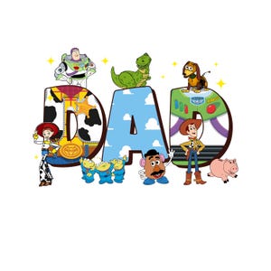 Toy Story Mom Dad PNG Bundle • Woody Buzz Jessie Clipart (Digital Download) image 6