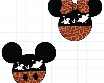 Animal Kingdom Mickey Mouse, png, safari-gezinsreis (digitale download)