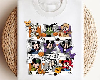 Mickey Mouse Halloween PNG, Spooky Trick or Treat Design (Digital Download)