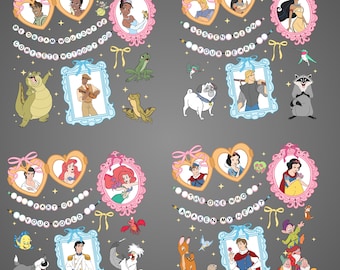 Princess Coquette Bow Png-Bundle (Digitaler Download)