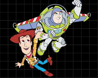 Buzz y Woody PNG – Clipart de amigos de Toy Story para sublimación, manualidades y proyectos de bricolaje