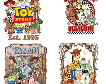 Toy Story Bundle PNG, Friendship Designs (Digital Download)