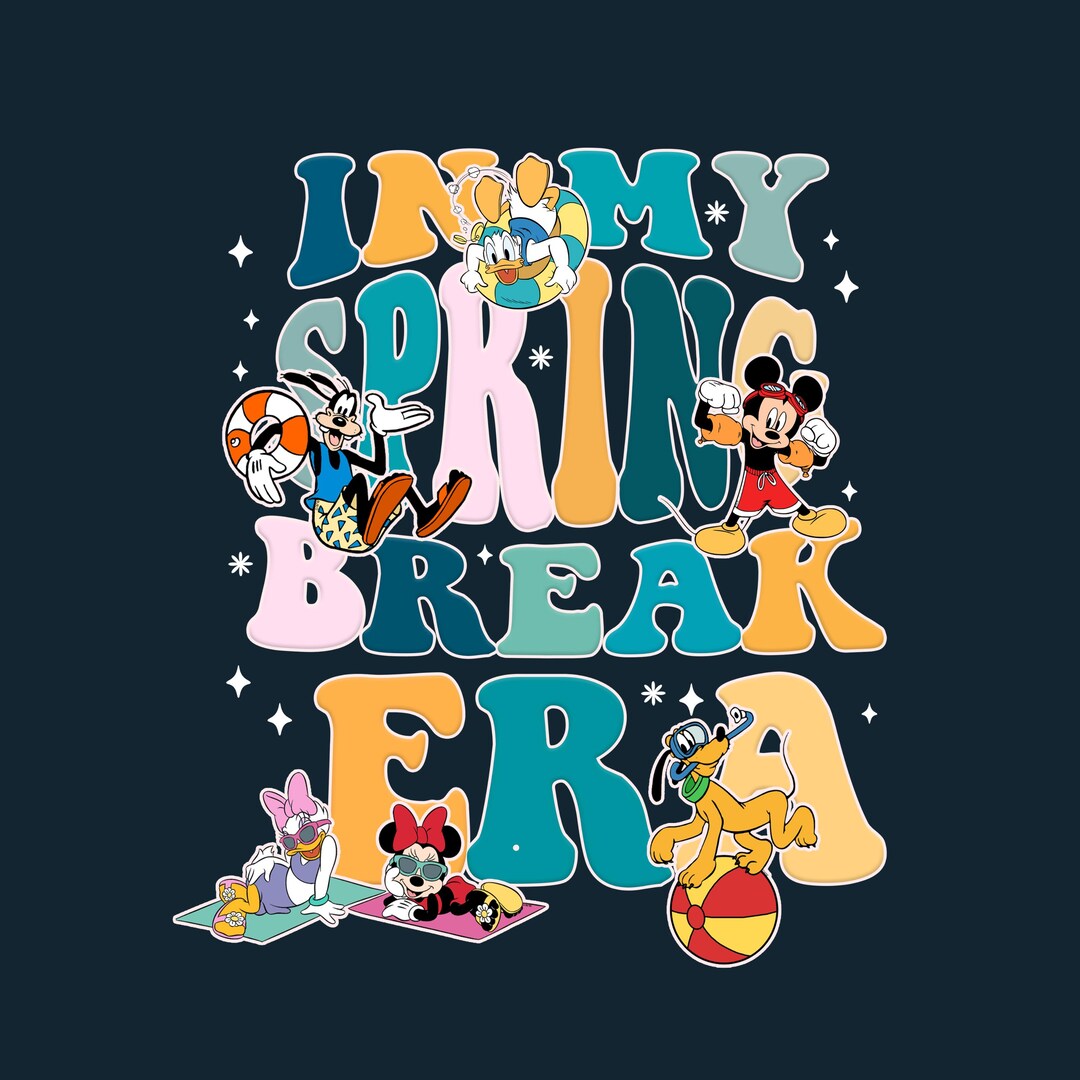 In My Spring Break Era PNG • Disney Mickey Minnie Goofy Clipart ...