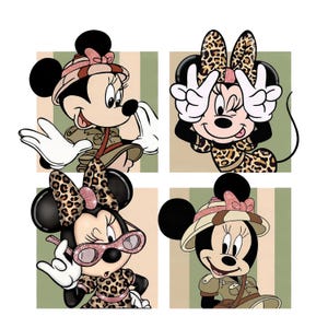 Leopard Mouse Family Vacation Png, Animal Kingdom (Digital Download)