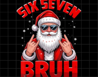 Papai Noel diz Seis Sete PNG, Natal Moderno, 67, Download Digital