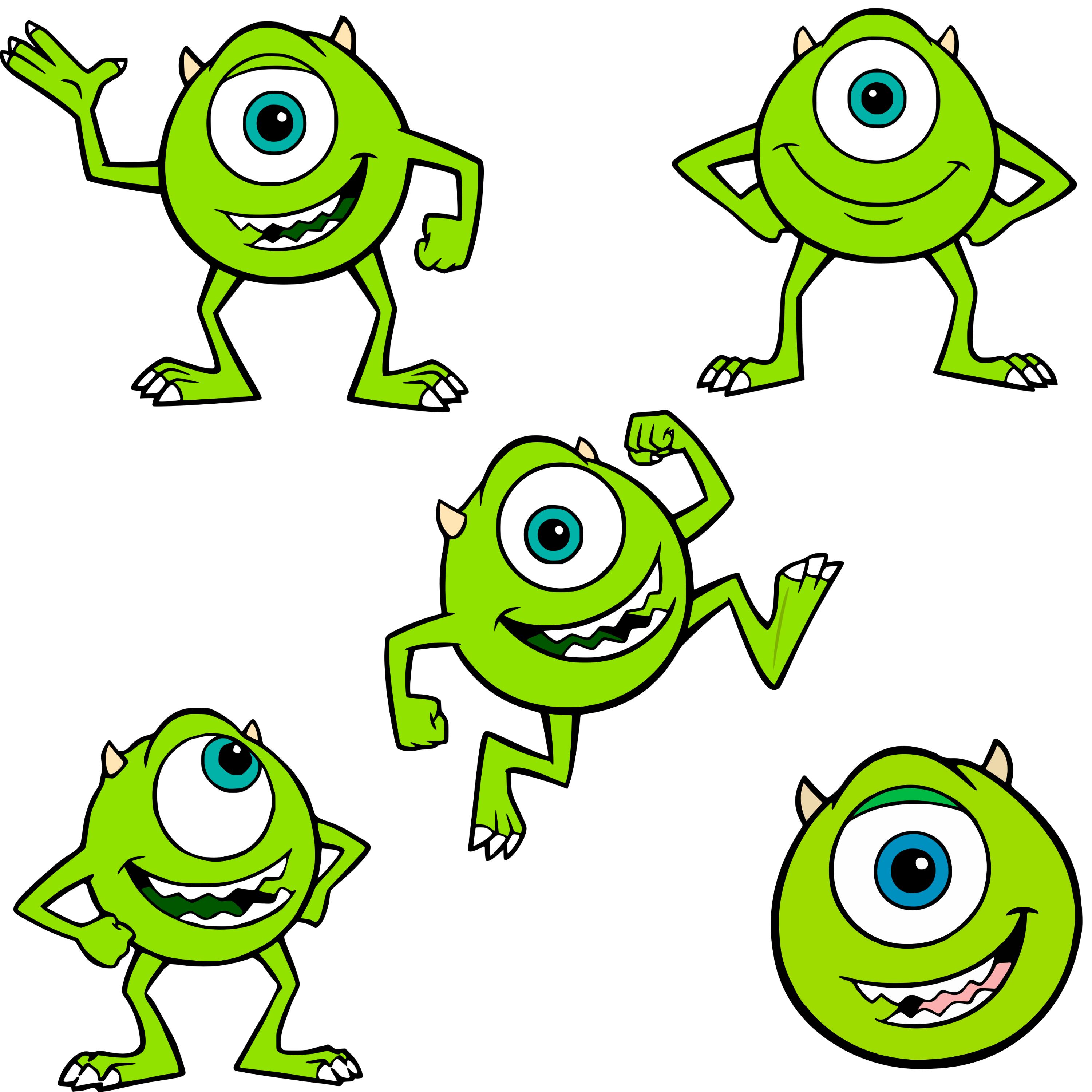 Mike Wazowski Png - Etsy, image size:3000x3000