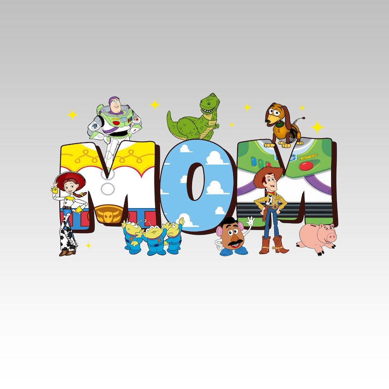 Toy Story Mom Dad PNG Bundle • Woody Buzz Jessie Clipart (Digital Download) image 2