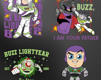 Buzz Lightyear Png Bundle, Toy Story Designs (Digital Download)