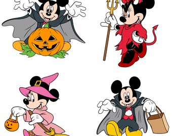 Mickey Minnie Halloween Png, Spooky Vibes, Family Trip, Trick Treat (Digital Download)