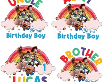 1st Birthday Boy Toy Story PNG, Family Matching Shirts (Digital Download)
