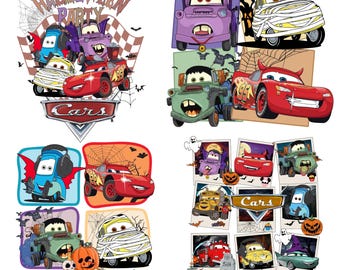 Cars McQueen Bundle PNG Pack - 300 DPI - Mc Queen Png,Watercolor, Cars Clipart Instant Download