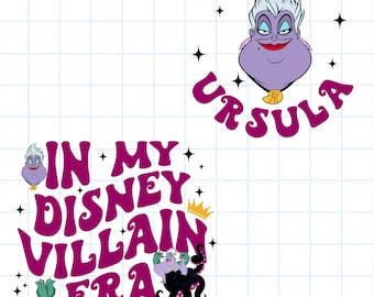 Ursula Bundle PNG • Disney Villain Era • Evil Queen Clipart • Instant Download