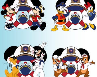 Mickey and Friends Cruise Family PNG Bundle (Digital Download)