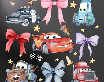 Retro Cars PNG, Family Trip Design (Digital Download)