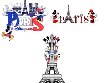 Paris Disneyland Family Vacation PNG Bundle (Digital Download)
